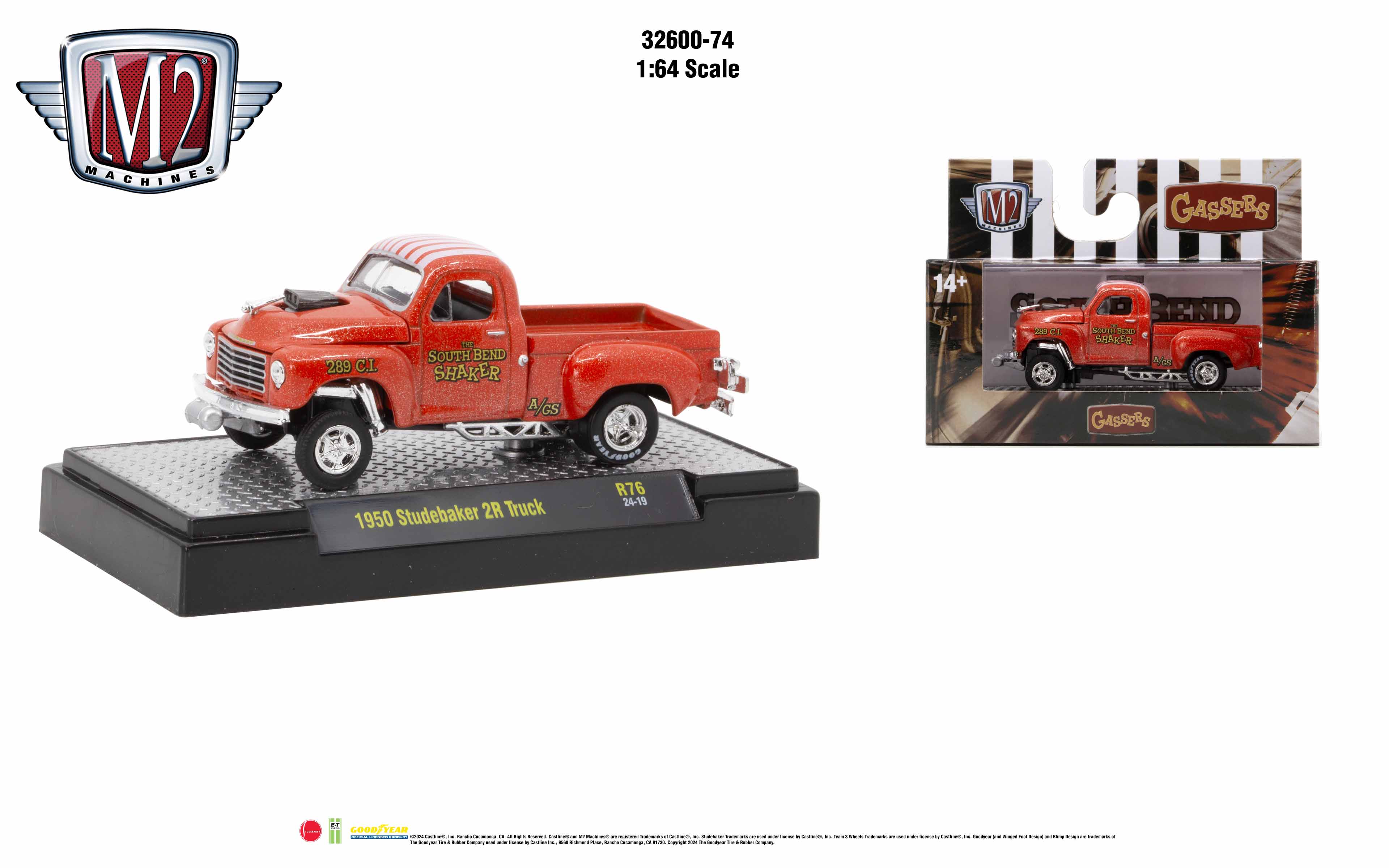 Studebaker 2R トラックミニカーセット8台 1959 Studebaker 2R Pickup Blue | M2 Machines
